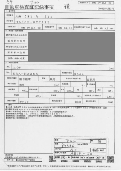 SUZUKI ALTO