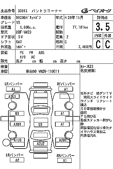 NISSAN NV200 VANETTE VAN