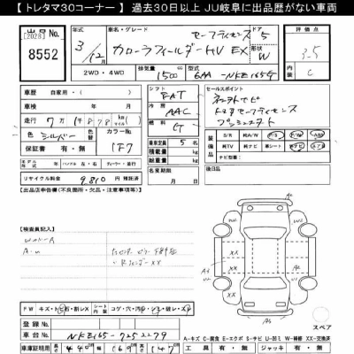 TOYOTA COROLLA FIELDER