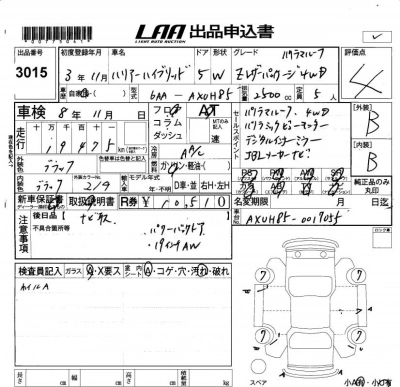 TOYOTA HARRIER HYBRID