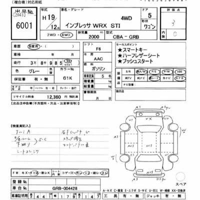 SUBARU IMPREZA WRX