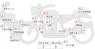 Suzuki GSX-S1000 лот № 02246 оценка 4  с аукциона в Японии 0