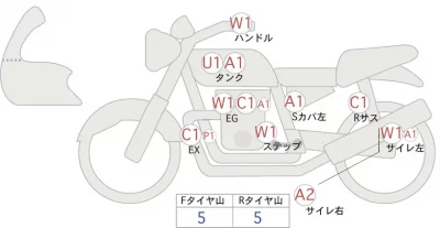 Kawasaki W800 CAFE лот № 04181 оценка 4  с аукциона в Японии 0