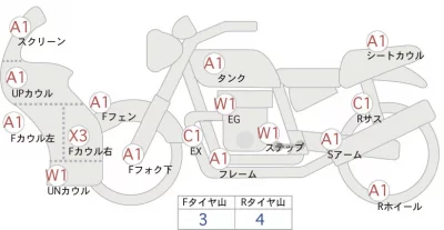 Kawasaki Ninja 1000SX лот № 00138 оценка 4  с аукциона в Японии 0