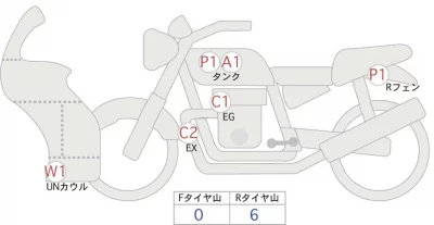 Kawasaki Ninja 1000SX лот № 04488 оценка 4  с аукциона в Японии 0