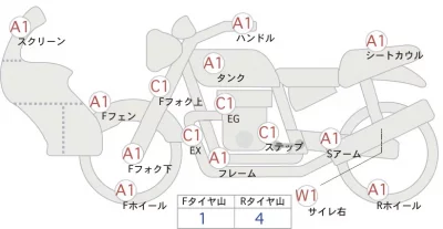 Suzuki V-STROM 650 ABS лот № 02020 оценка 4  с аукциона в Японии 0