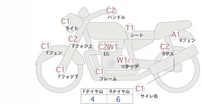 Honda GB350 лот № 00080 оценка 4  с аукциона в Японии 0