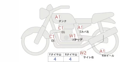Honda GB350 лот № 00107 оценка 4  с аукциона в Японии 0