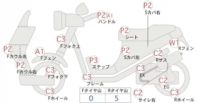 Harley-Davidson HARLEY FLHTCU лот № 04164 оценка 5  с аукциона в Японии 0