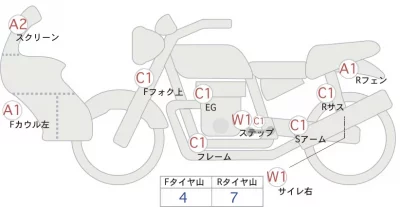 Suzuki V-STROM 650 ABS лот № 02355 оценка 4  с аукциона в Японии 0