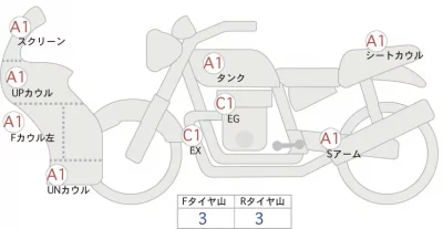 Honda CBR600RR ABS лот № 00399 оценка 4  с аукциона в Японии 0
