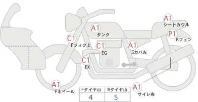 Suzuki SV650X ABS лот № 00433 оценка 4  с аукциона в Японии 0