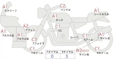 Honda CBR1100XX лот № 04072 оценка 4  с аукциона в Японии 0