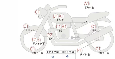 Kawasaki ESTRELLA RS лот № 02239 оценка 4  с аукциона в Японии 0