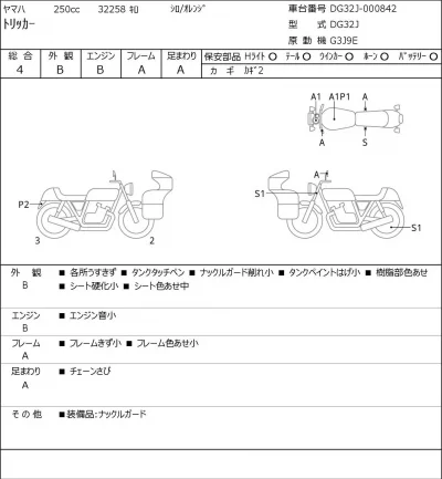 Yamaha TORITSU CAR лот № 5659 оценка 4  с аукциона в Японии 0