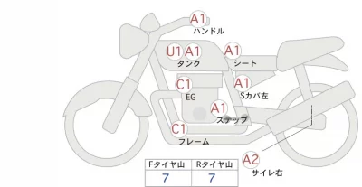 Honda GB350S лот № 00031 оценка 4  с аукциона в Японии 0