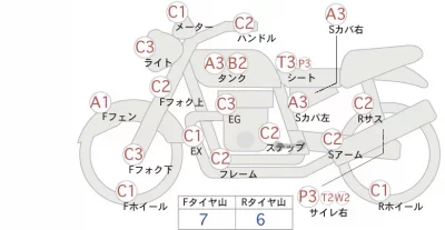 Honda 400X лот № 00046 оценка 4  с аукциона в Японии 0