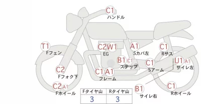 Yamaha XJR1300 лот № 02055 оценка 4  с аукциона в Японии 0
