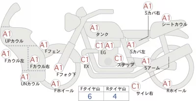Kawasaki Ninja 650 ABS лот № 04166 оценка 4  с аукциона в Японии 0
