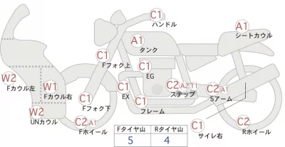Kawasaki ER-6F лот № 00245 оценка 4  с аукциона в Японии 0