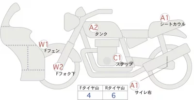 Yamaha YZF-R25 лот № 04333 оценка 4  с аукциона в Японии 0