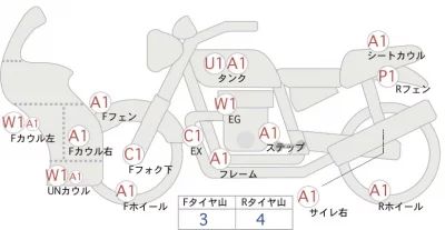 Kawasaki Ninja 400 лот № 02257 оценка 4  с аукциона в Японии 0
