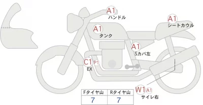 Kawasaki Z250 лот № 04357 оценка 5  с аукциона в Японии 0