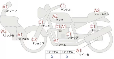Honda NC750X лот № 02070 оценка 4  с аукциона в Японии 0