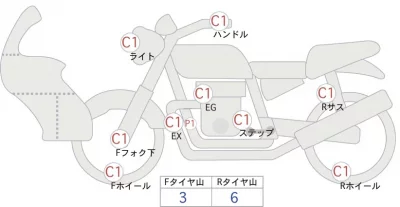 Harley-Davidson HARLEY FLHTCU лот № 00184 оценка 4  с аукциона в Японии 0