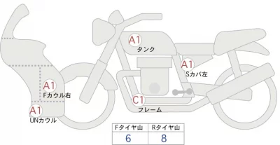 Yamaha FJR1300AS лот № 00203 оценка 4  с аукциона в Японии 0