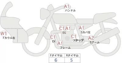 Yamaha WR250X лот № 02154 оценка 4  с аукциона в Японии 0