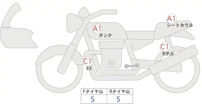 Kawasaki Z250 лот № 04308 оценка 5  с аукциона в Японии 0