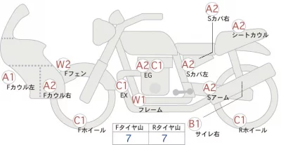Kawasaki KLX230R лот № 02219 оценка 4  с аукциона в Японии 0