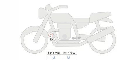 Yamaha MT-07 ABS лот № 04353 оценка 5  с аукциона в Японии 0