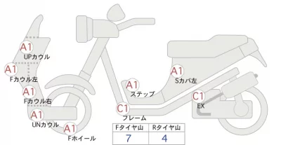 Honda X-ADV лот № 02080 оценка 4  с аукциона в Японии 0
