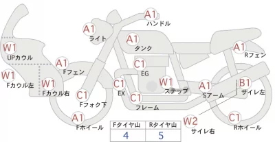 Harley-Davidson HARLEY FLTRU103 лот № 06253 оценка 4  с аукциона в Японии 0