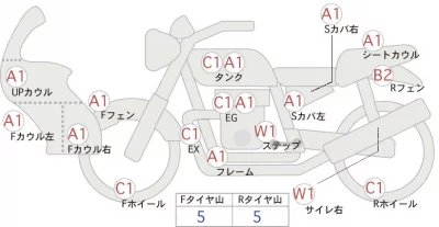 Honda XR250 лот № 00321 оценка 4  с аукциона в Японии 0