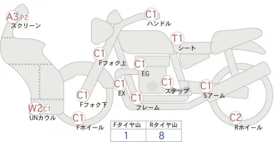 Honda GL1800 GOLDWING лот № 04301 оценка 4  с аукциона в Японии 0