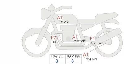 Kawasaki ELIMINATOR 400-1 лот № 00071 оценка 4  с аукциона в Японии 0