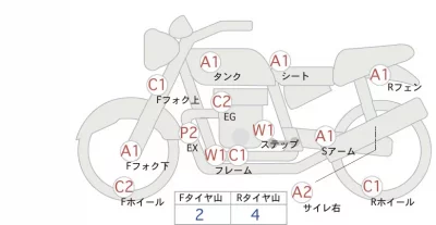Yamaha BOLT R-SPEC лот № 00141 оценка 4  с аукциона в Японии 0