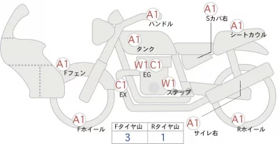 Honda CRF250L лот № 02119 оценка 4  с аукциона в Японии 0