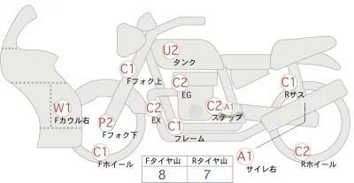 Honda CBR600F лот № 00198 оценка 4  с аукциона в Японии 0