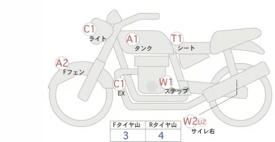 Yamaha MT-03 лот № 00301 оценка 4  с аукциона в Японии 0