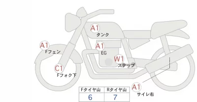 Harley-Davidson HARLEY FLHR1340 лот № 00323 оценка 4  с аукциона в Японии 0