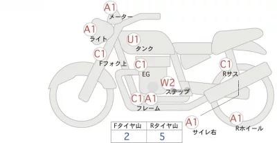 Honda GB350S лот № 02364 оценка 4  с аукциона в Японии 0