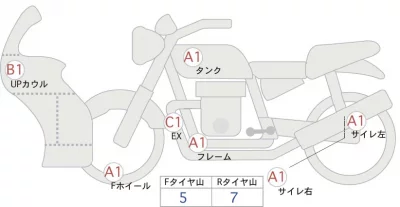 Kawasaki Z1000 ABS лот № 04462 оценка 5  с аукциона в Японии 0