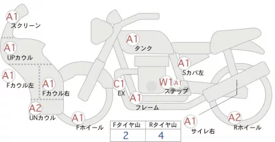 BMW  S1000RR лот № 04466 оценка 4  с аукциона в Японии 0