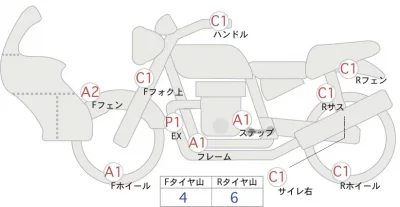 Yamaha WR250X лот № 70351 оценка 4  с аукциона в Японии 0