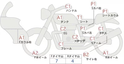Honda CB250R лот № 00123 оценка 4  с аукциона в Японии 0