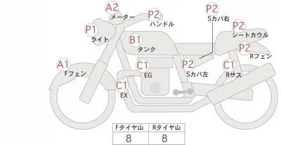 Yamaha MT-25 лот № 00180 оценка 4  с аукциона в Японии 0